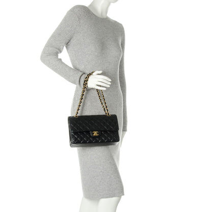 Chanel Caviar Quilted Medium Double Flap Black 2 of 9