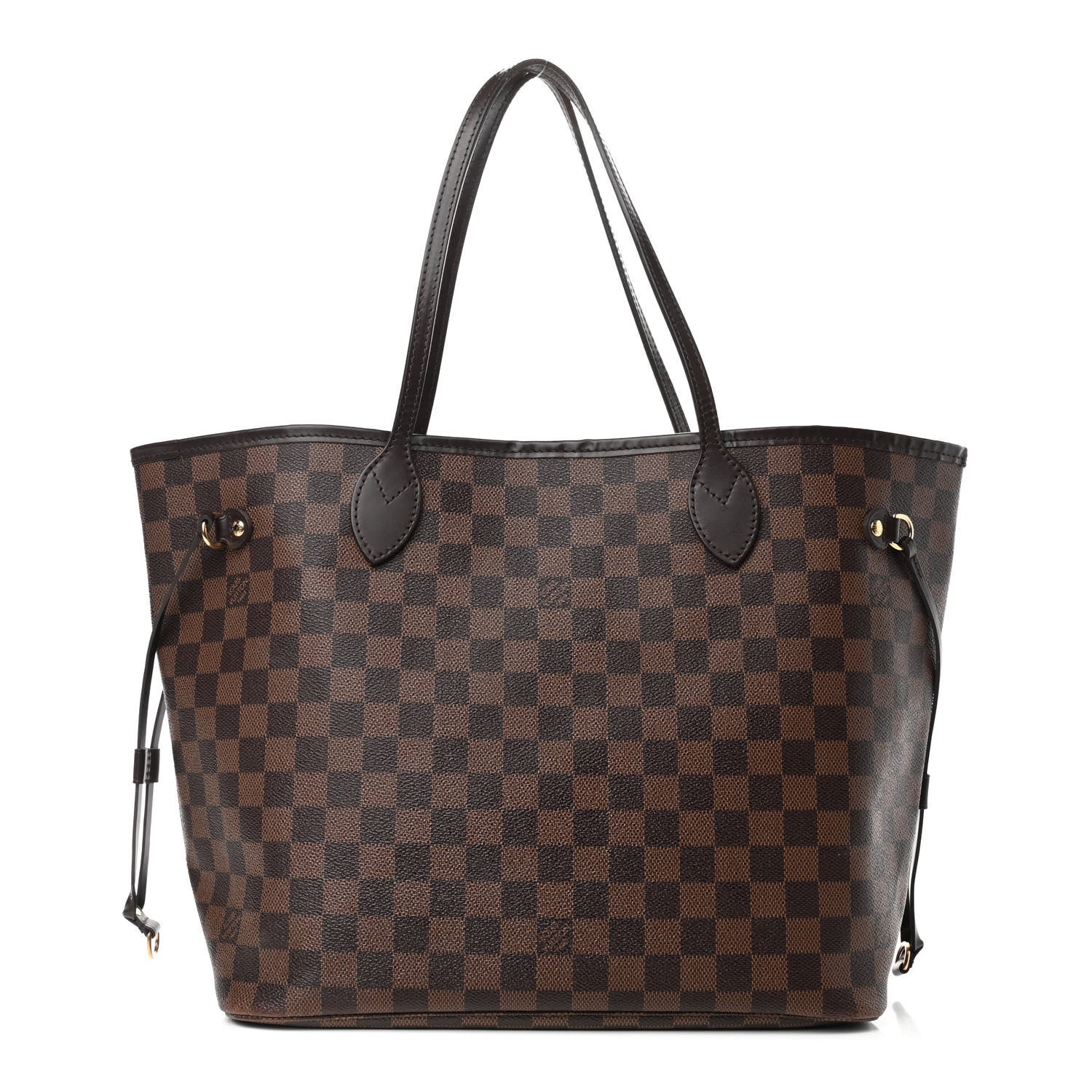 Louis Vuitton Damier Ebene Neo Neverfull MM Rose Ballerine 1 of 12