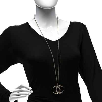 Chanel Baguette Crystal Moon CC Necklace Gold 2 of 4
