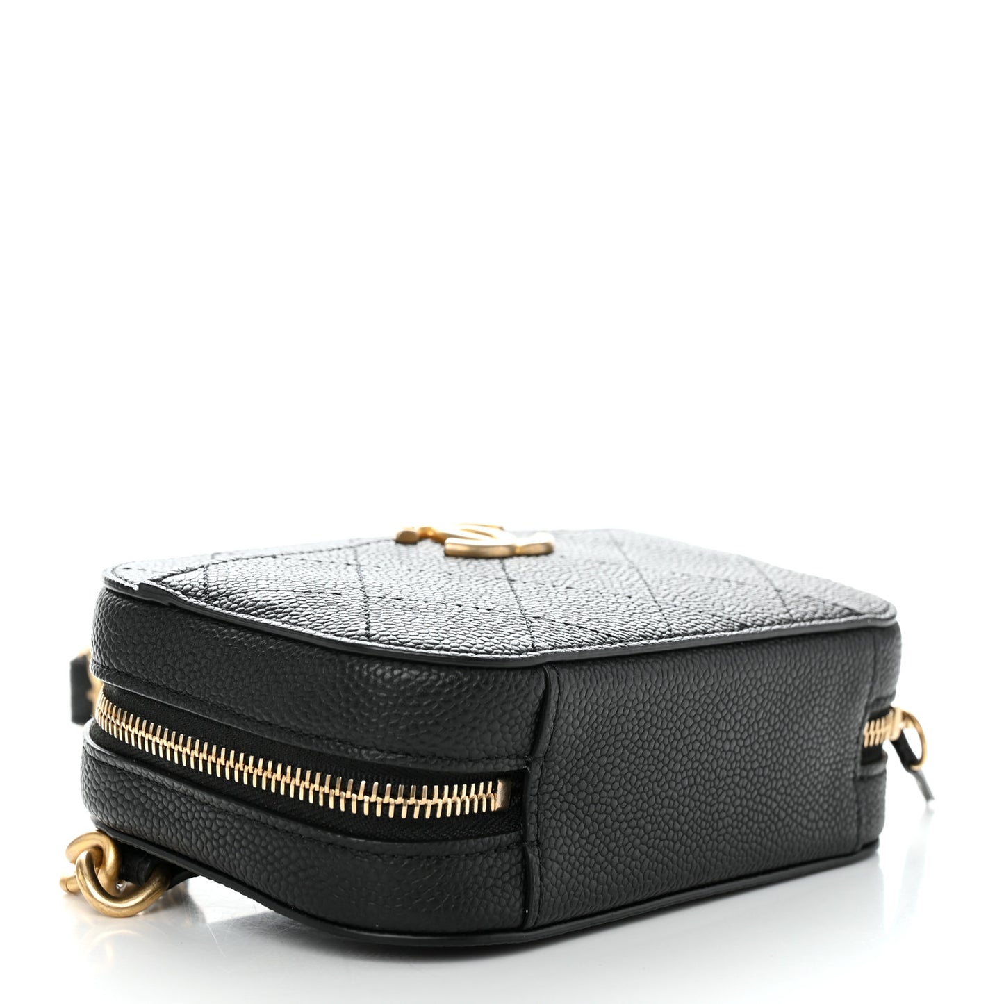 Caviar Quilted Waist Bag Black