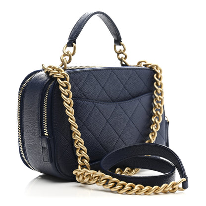 Chanel Caviar Quilted Small Camera Bag Blue 3 of 11