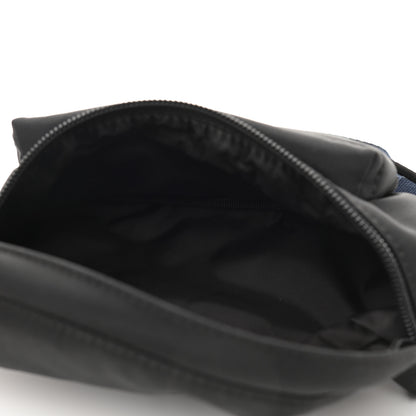 Balenciaga Sport Nylon Logo Embroidered Wheel Belt Bag Black White 5 of 10