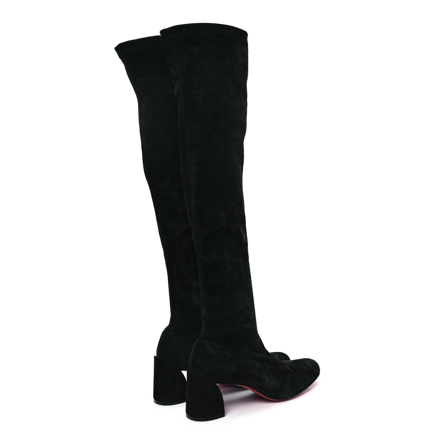 Veau Velours Stretch Turelaboot Alta 55 Over The Knee Boots 41 Black