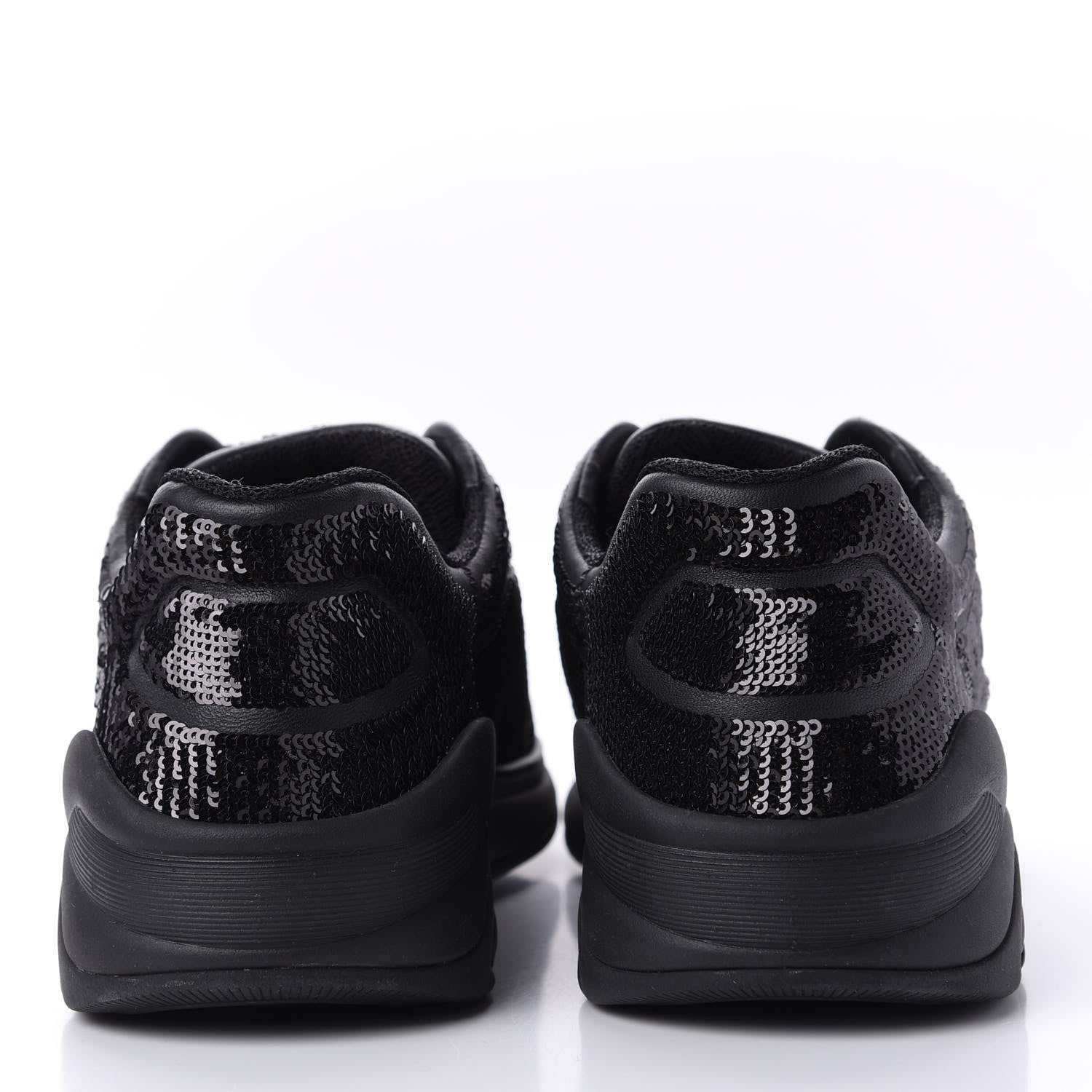 Chanel Sequin CC Sneakers 38.5 Black 7 of 10