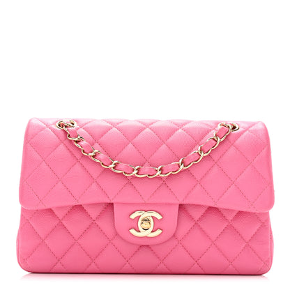 Chanel Caviar Quilted Small Double Flap Pink 1 of 12