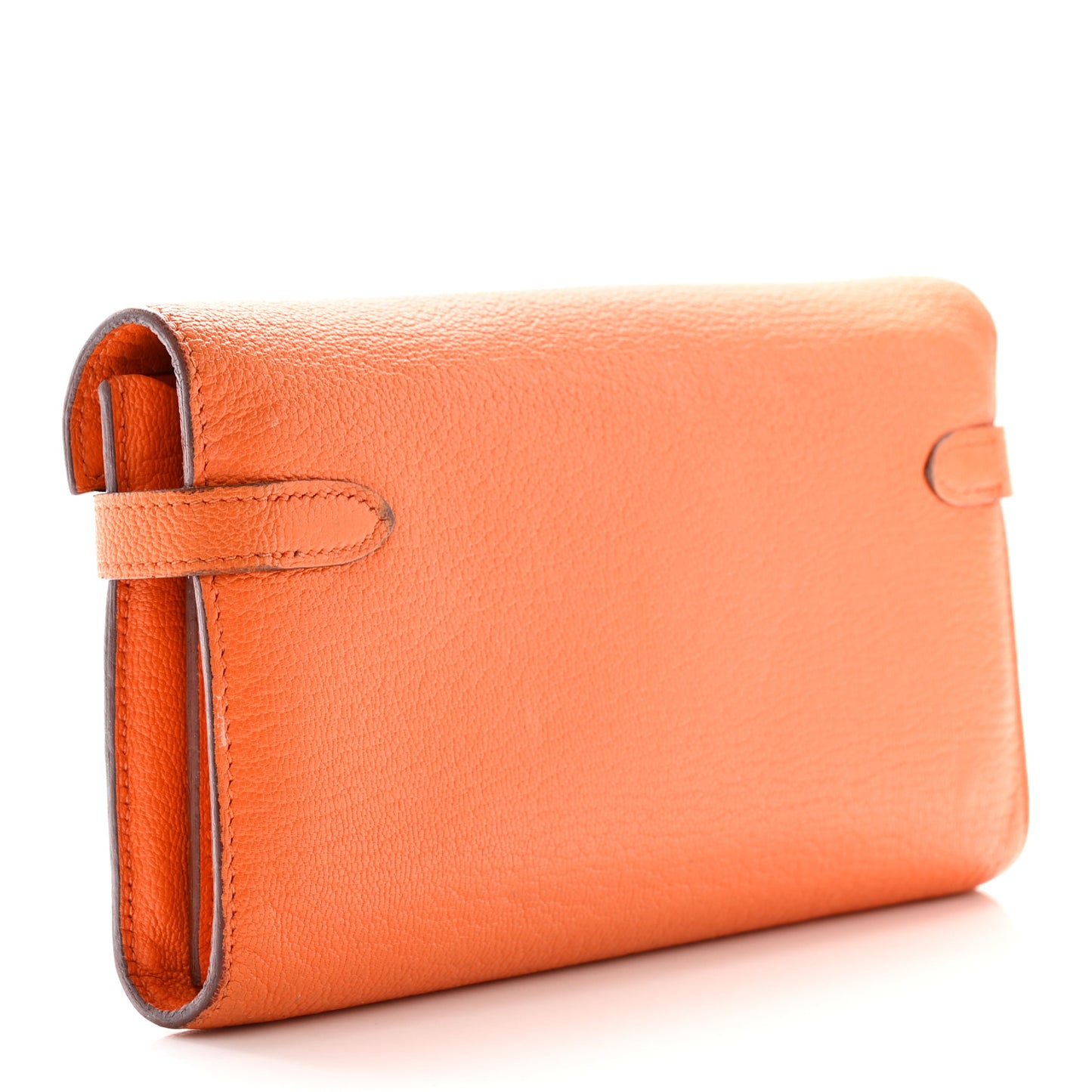 Chevre Mysore Kelly Longue Wallet Orange
