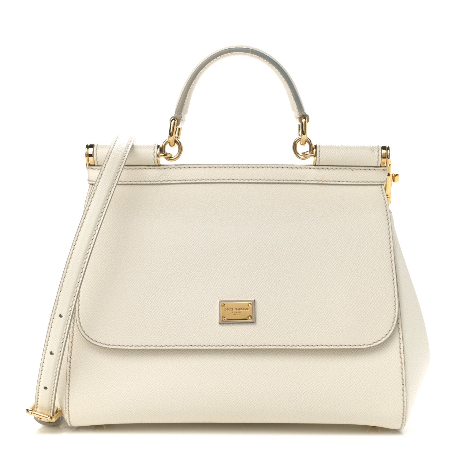 Dolce & Gabbana Dauphine Medium Miss Sicily Satchel White 1 of 10