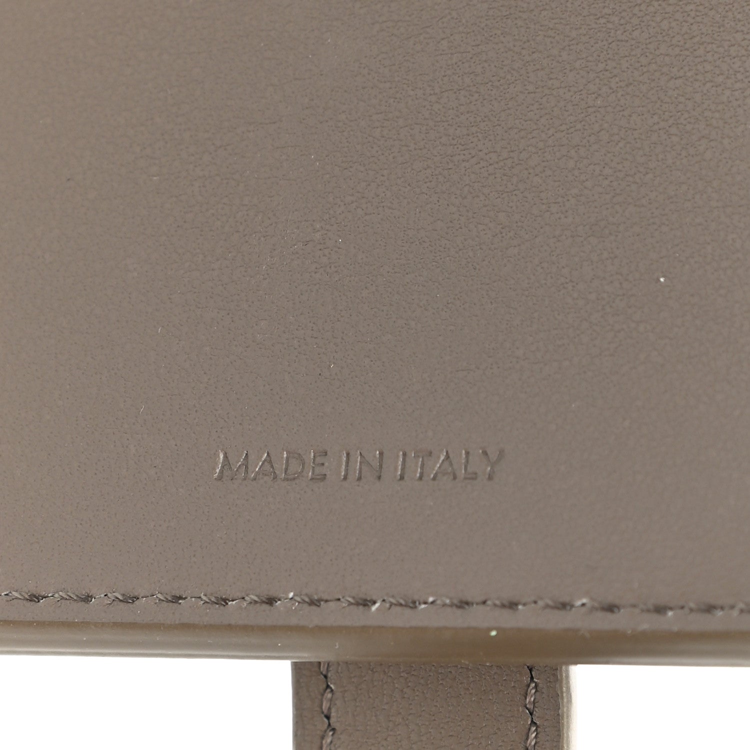 Celine Grained Calfskin Medium Multifunction Strap Wallet Pebble 7 of 8