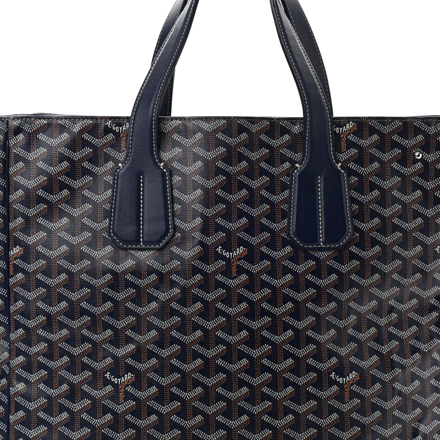 Goyard Goyardine Voltaire III Tote Navy 8 of 11