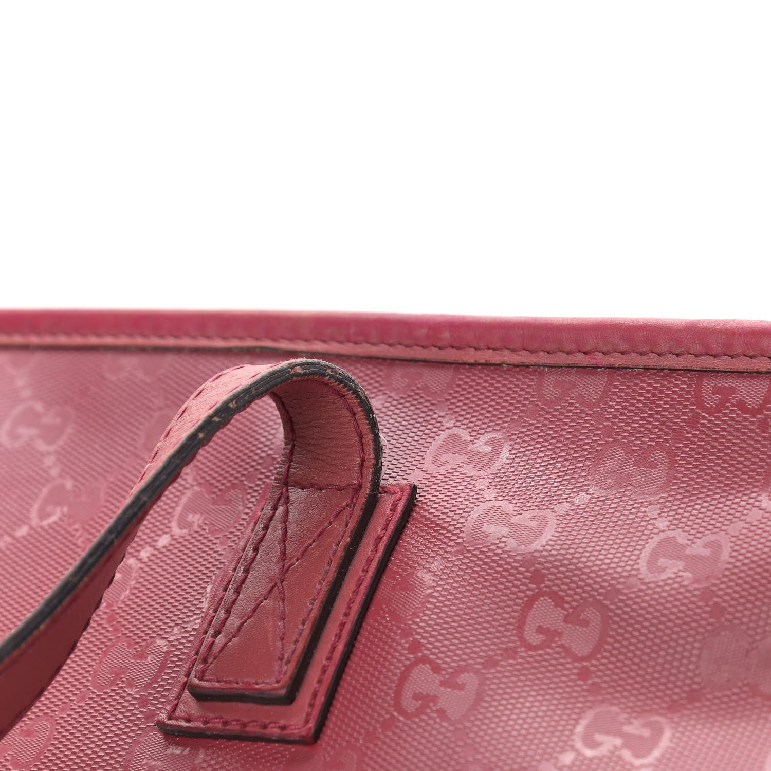 Gucci Imprime Monogram Medium Zippered Shopping Tote Rose Blush 12 of 21