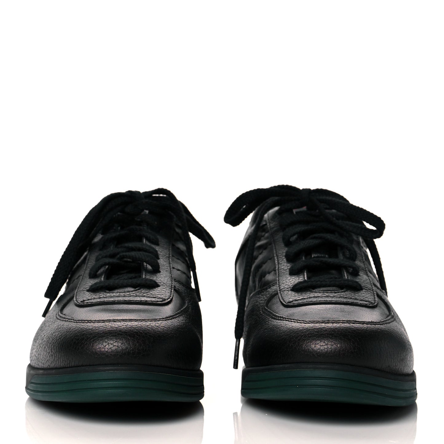 Calfskin Mens Low Top Sneakers 8.5 Black