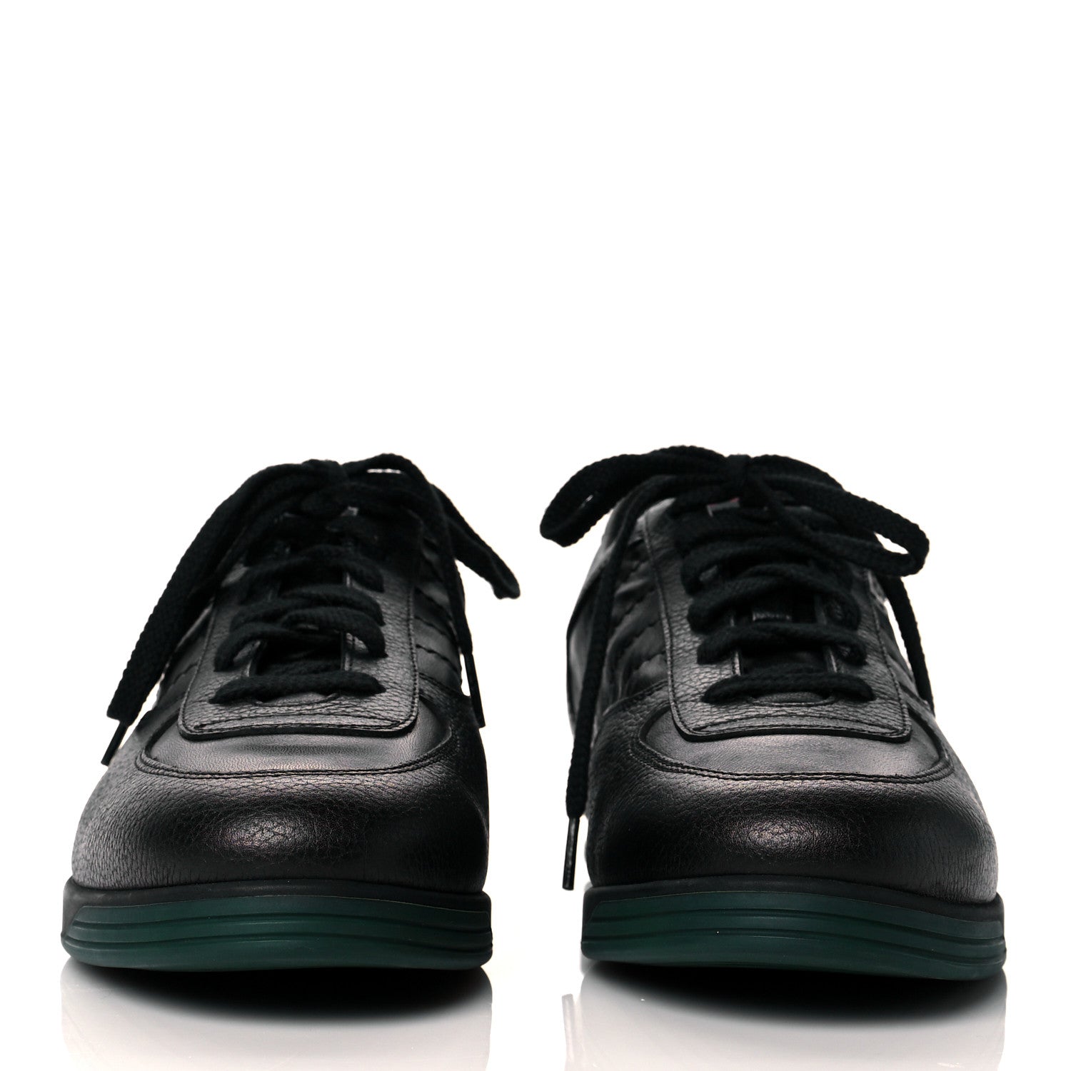 Gucci Calfskin Mens Low Top Sneakers 8.5 Black 2 of 9