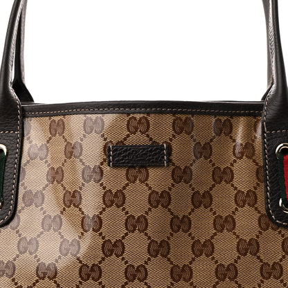 Gucci Crystal Monogram Large Princy Tote Dark Brown 8 of 10