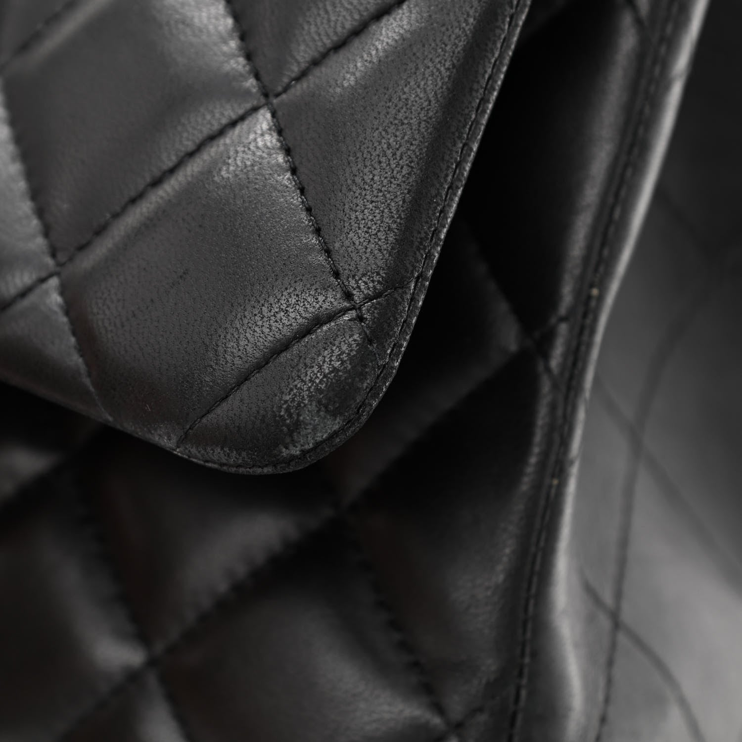 Chanel Lambskin Quilted Maxi Double Flap Black 15 of 19