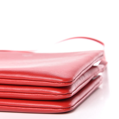 Celine Liege Calfskin Small Trio Crossbody Bag Pop Red 6 of 12
