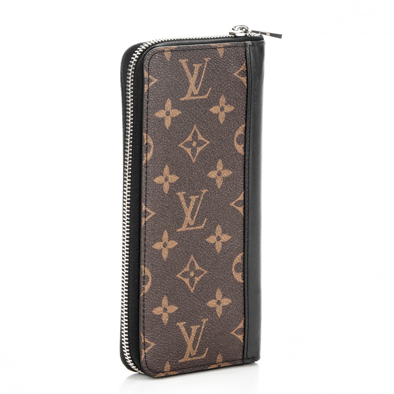 Louis Vuitton Monogram Macassar Vertical Zippy Wallet 3 of 7