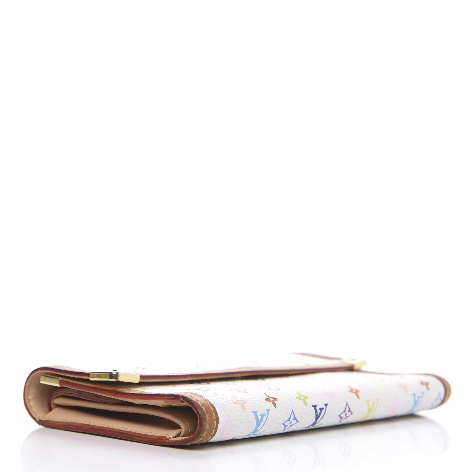 Louis Vuitton Monogram Multicolor Porte Tresor International Wallet White 3 of 11