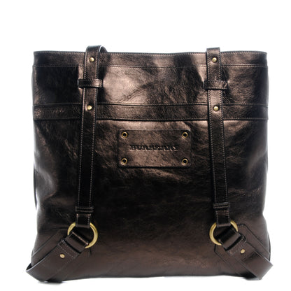 Burberry Leather Flat Portrait Tote Bronze 1 of 7
