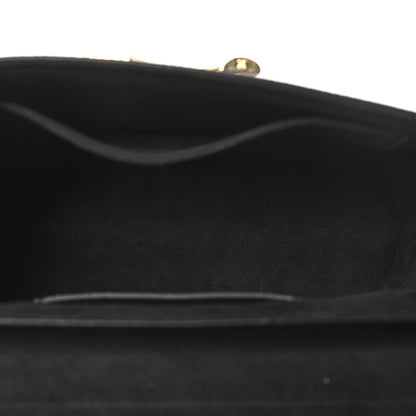 Louis Vuitton Epi Twist Monogram Flower Chain Shoulder Bag MM Black 6 of 10