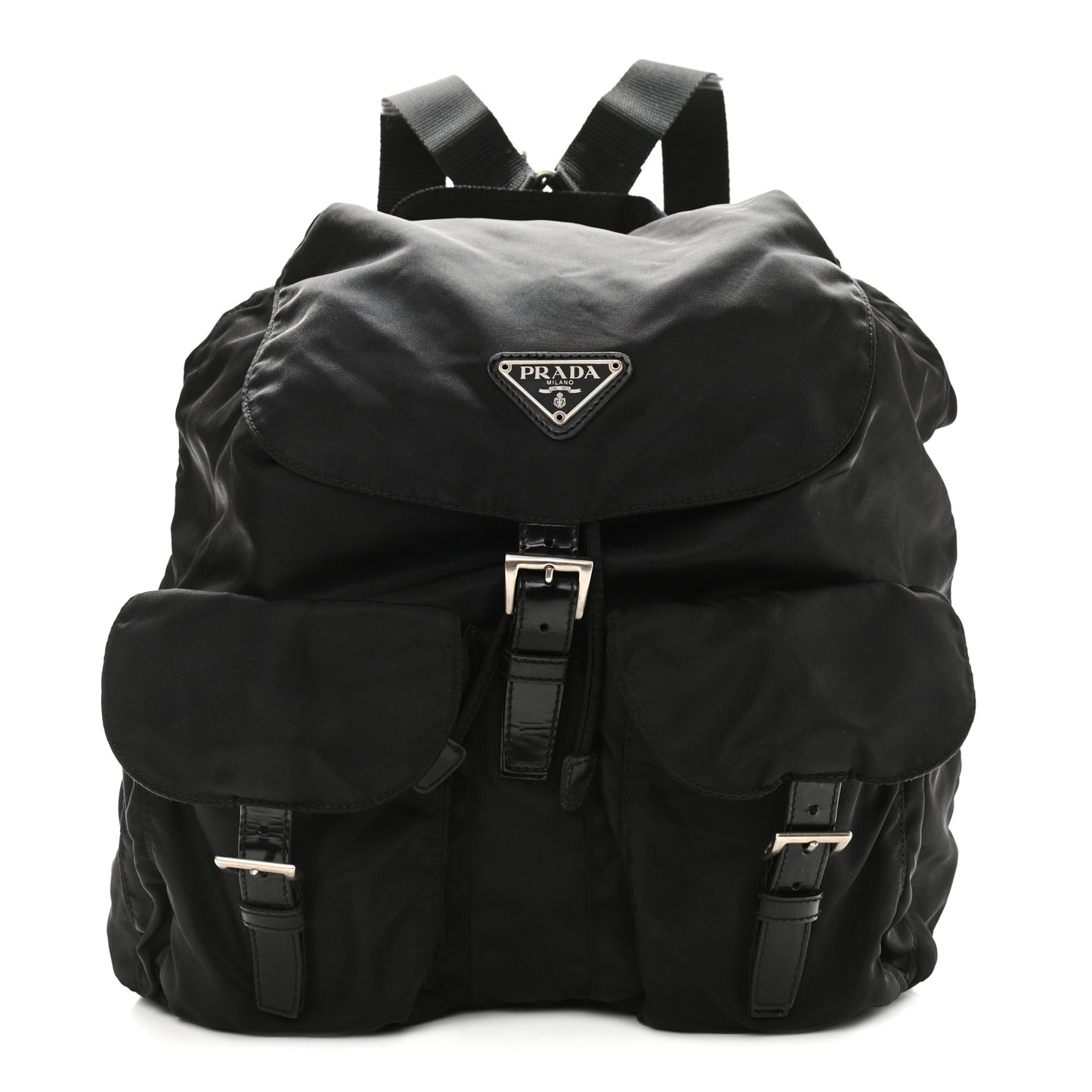 Tessuto Nylon Vela Large Backpack Black