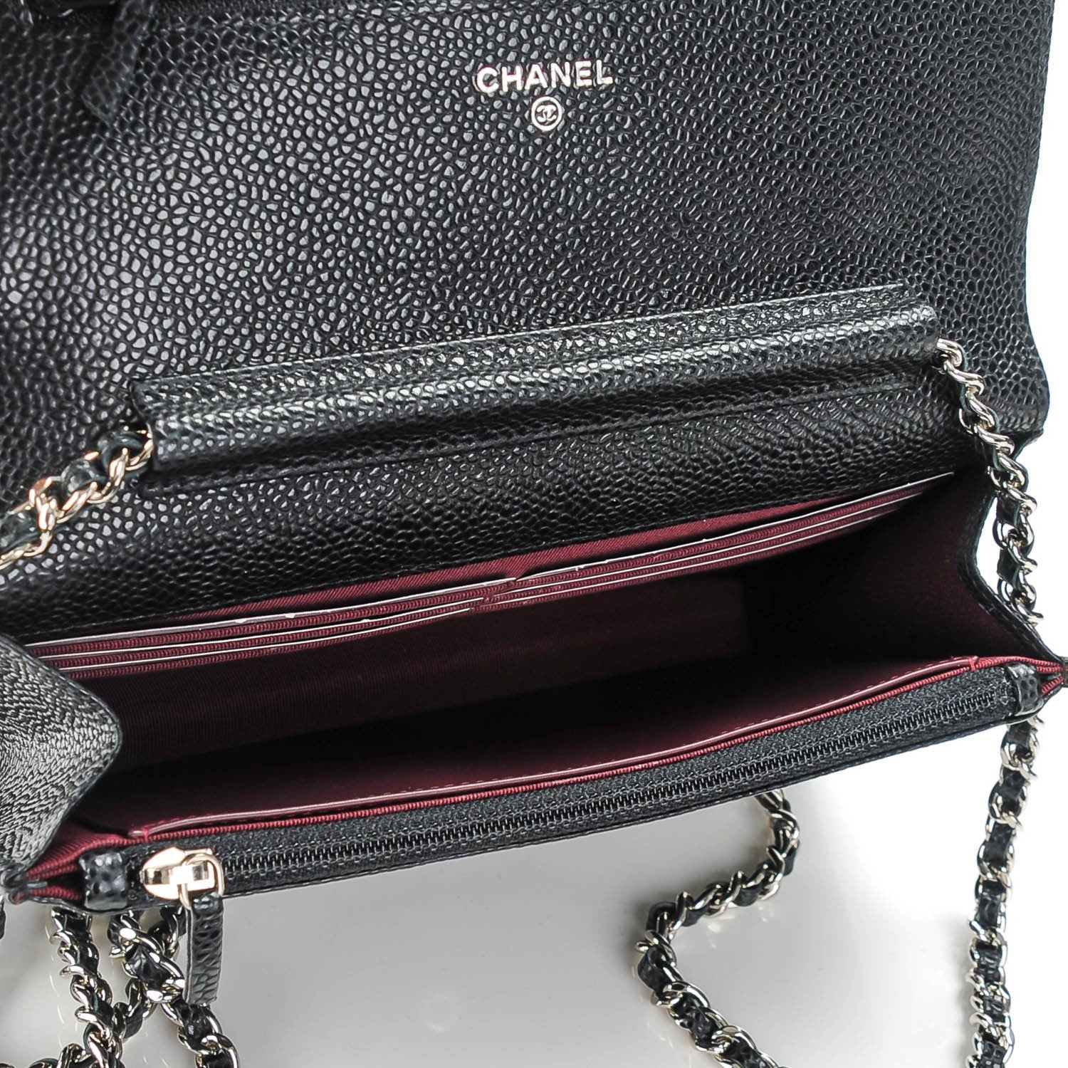 Chanel Caviar Quilted Wallet On Chain WOC Black 5 of 8