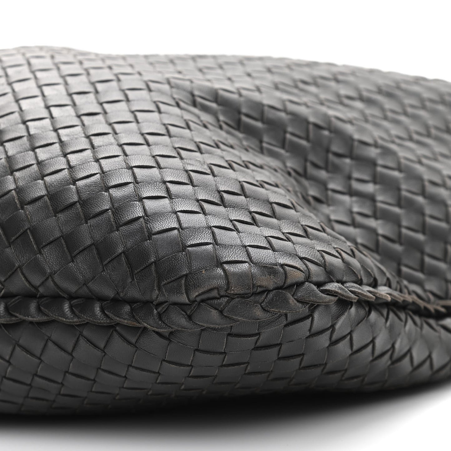 Nappa Intrecciato Large Veneta Hobo Black