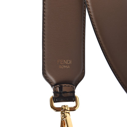 Fendi Vitello Century Bi-Color FF 1974 Embossed Strap You Maya Black 3 of 4