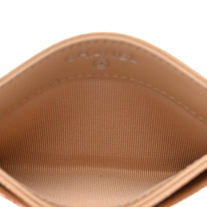 Chanel Caviar Quilted Card Holder Beige 5 of 8