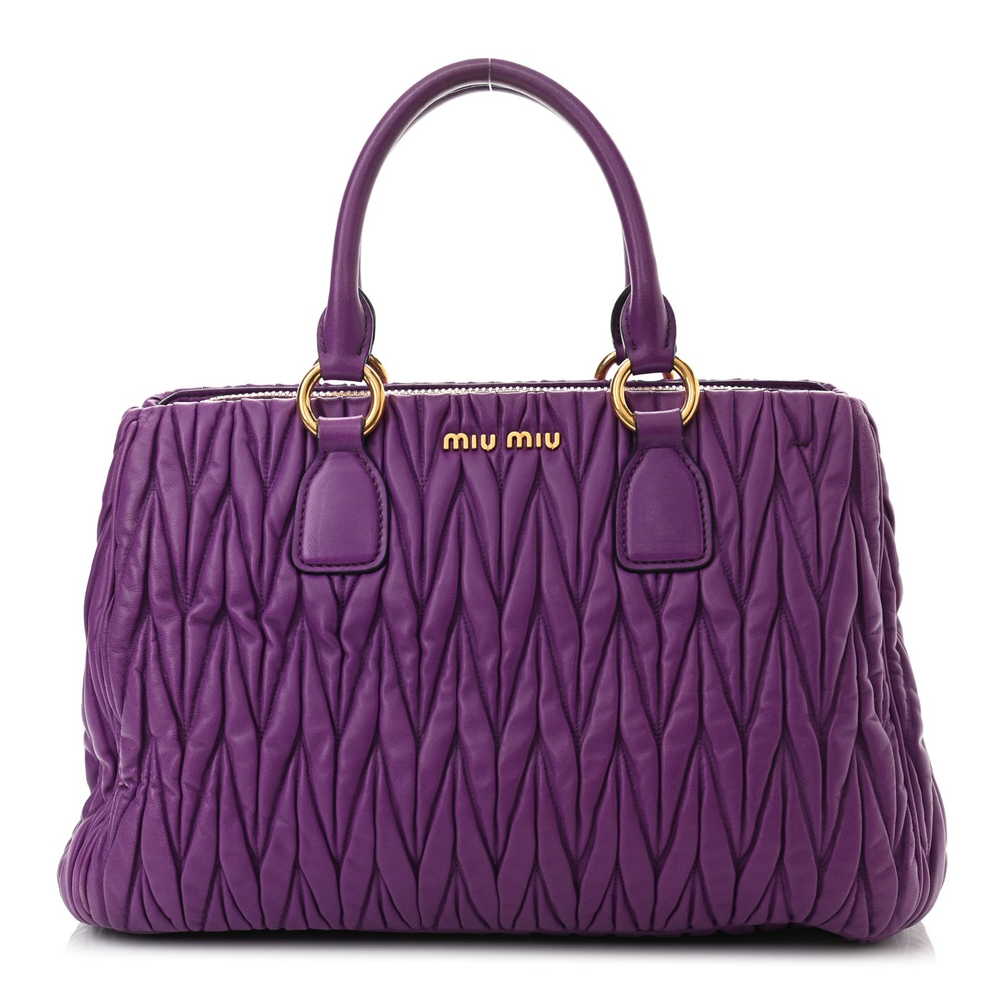 Nappa Matelasse Bauletto Top Handle Petunia