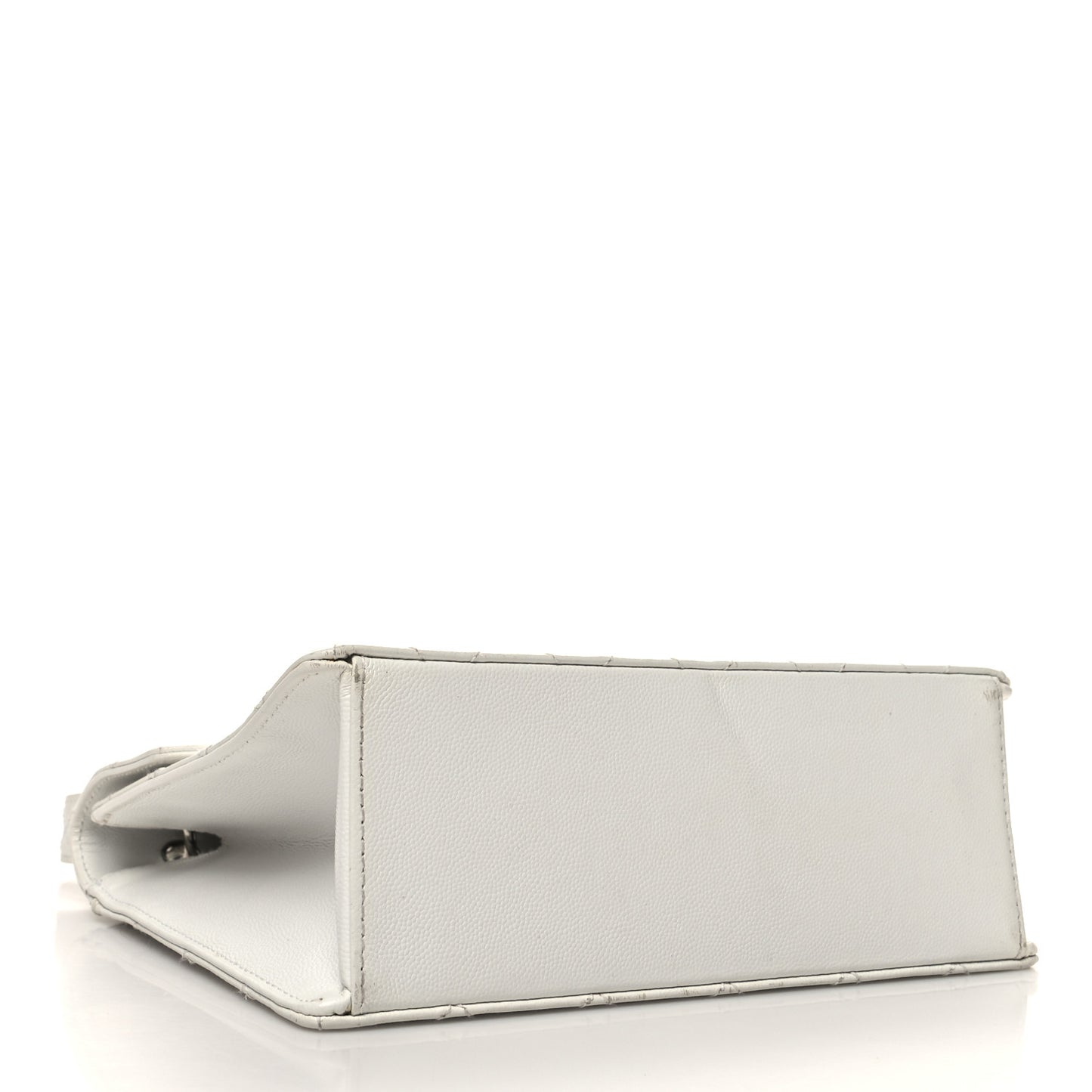 Caviar Quilted Envelope Flap White