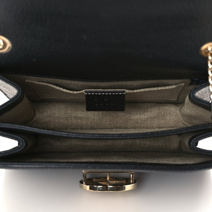 Gucci Dollar Calfskin Small Interlocking G Shoulder Bag Black 5 of 10