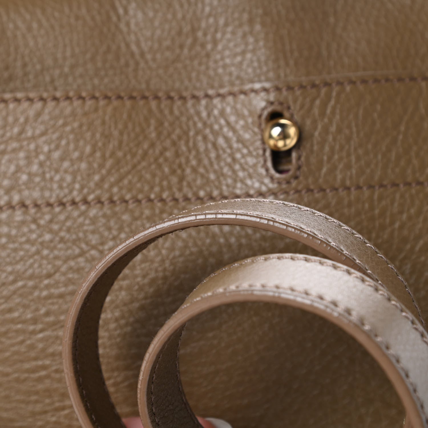 Saint Laurent Calfskin Canvas Medium Muse Two Taupe Pink 15 of 17