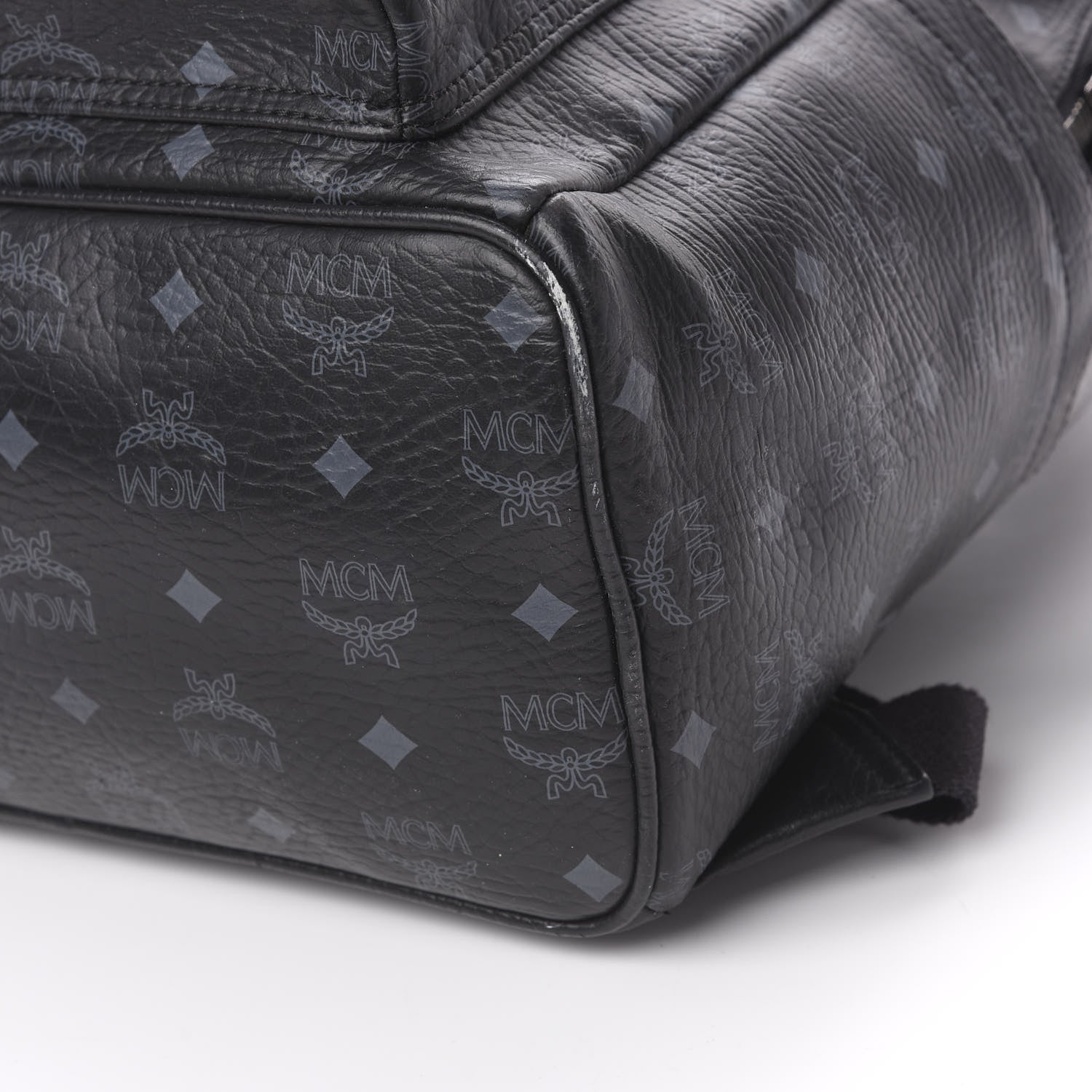 MCM Visetos Medium Sprinkle Stud Stark Backpack Black 12 of 15