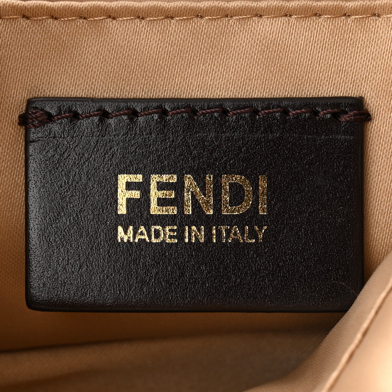 Fendi Vitello Savana Mini Mama Baguette Caramello Tartaruga Natural 6 of 10