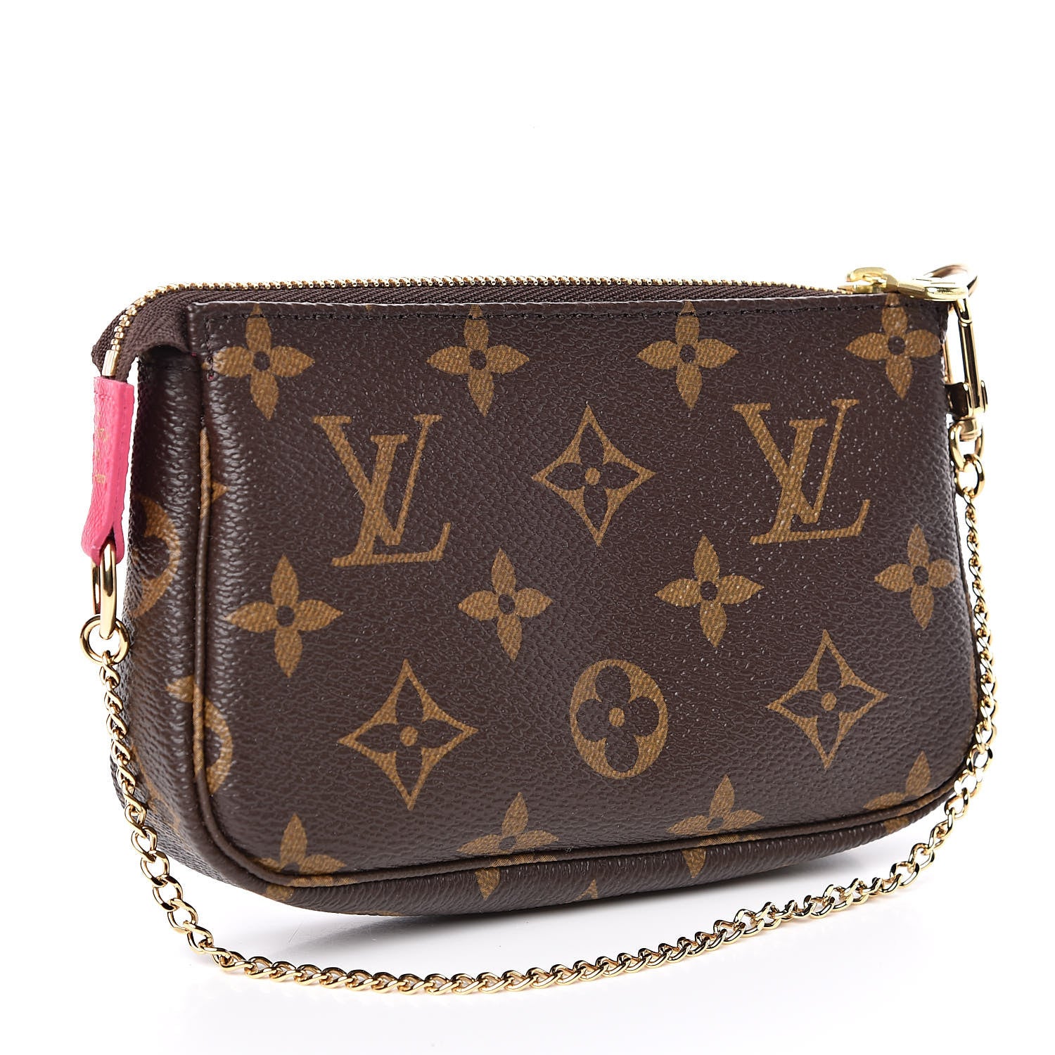 Louis Vuitton Monogram 2019 Christmas Animation Mini Courchevel Pochette Accessories Fuchsia 3 of 8