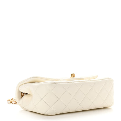 Chanel Lambskin Quilted Mini Rectangular Pearl Crush Flap White 4 of 11