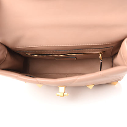 Valentino Garavani Nappa Large Roman Stud Shoulder Bag Rose Cannelle 5 of 9