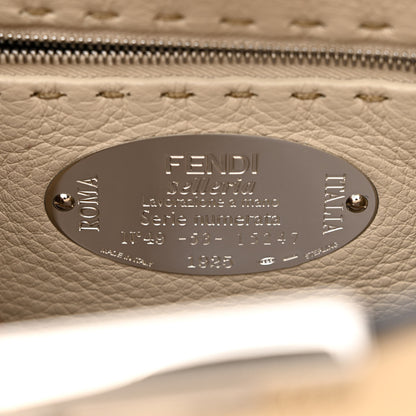 Fendi Cuoio Romano Selleria Medium Peekaboo Iconic Essentially Satchel Paglia Latte Mou 7 of 11