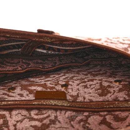 Christian Dior Canvas Embroidered Dioriviera Saddle Bag Metal Rose 5 of 10