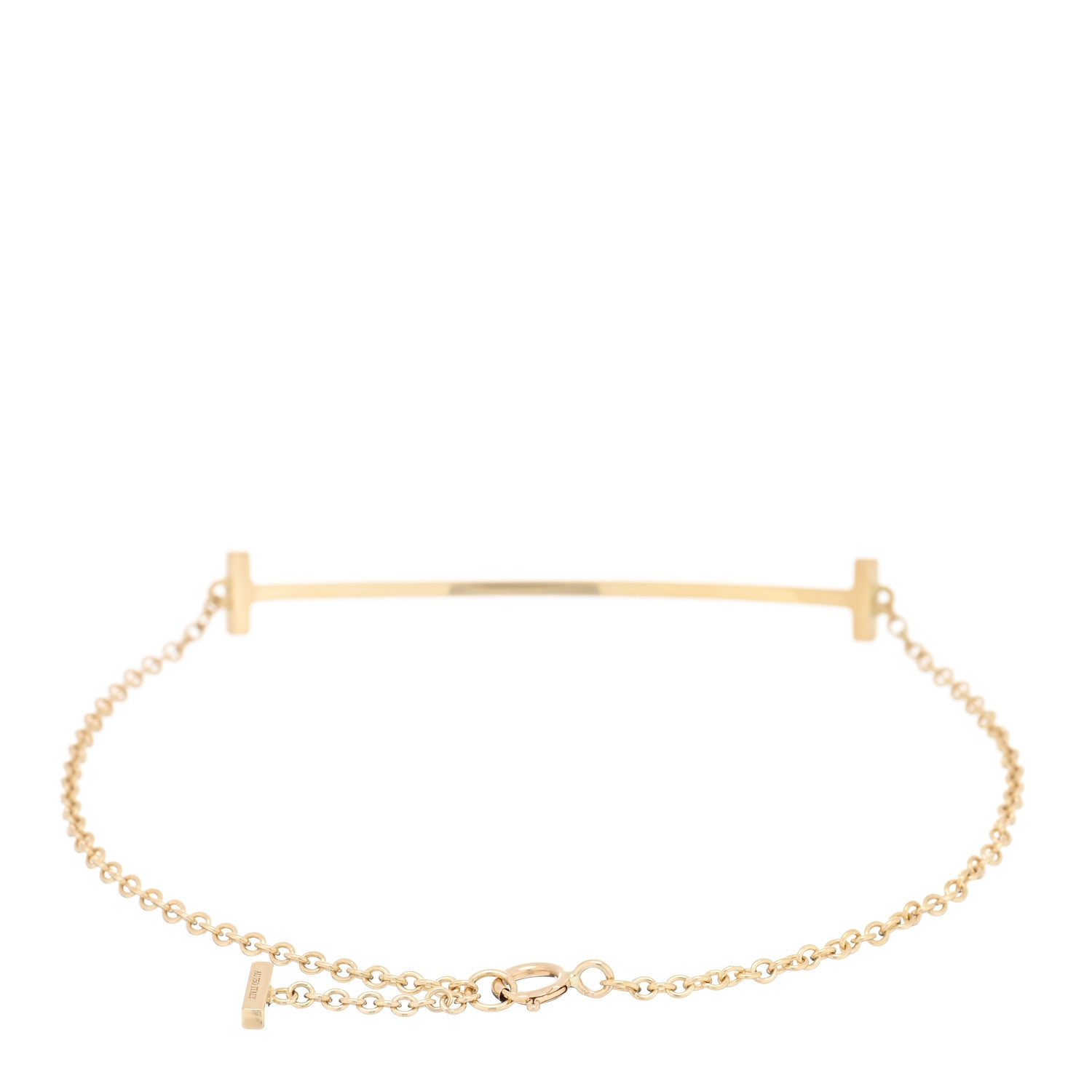 Tiffany 18K Yellow Gold T Smile Bracelet 2 of 3