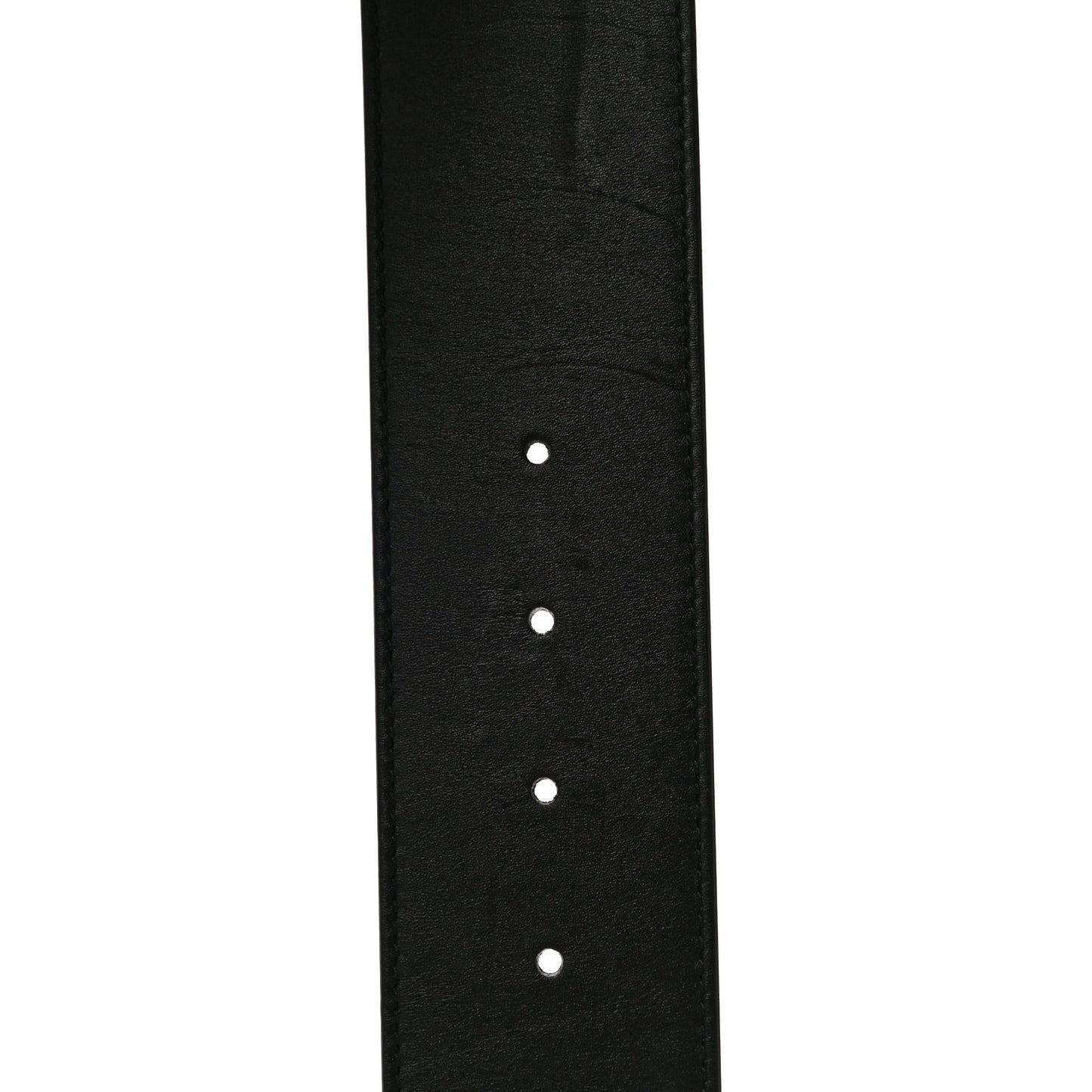 Calfskin Lizard Double G 50mm Belt 75 30 Black