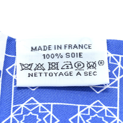 Hermes Silk La Danse Des Amazone Twilly Bleu Moyen Bleu Moyen White 3 of 3