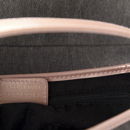 Christian Dior Patent Denim Jeans Saddle Bag Grey Pink 9 of 13