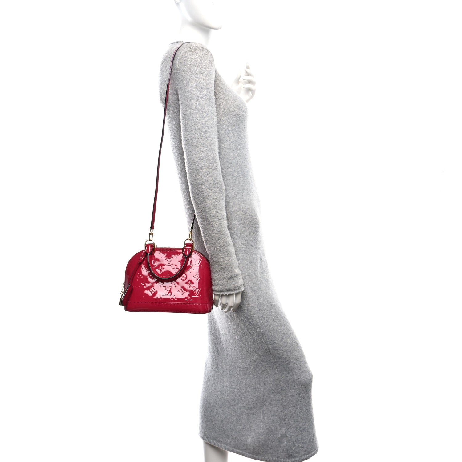 Louis Vuitton Vernis Alma BB Rose Indien 2 of 10
