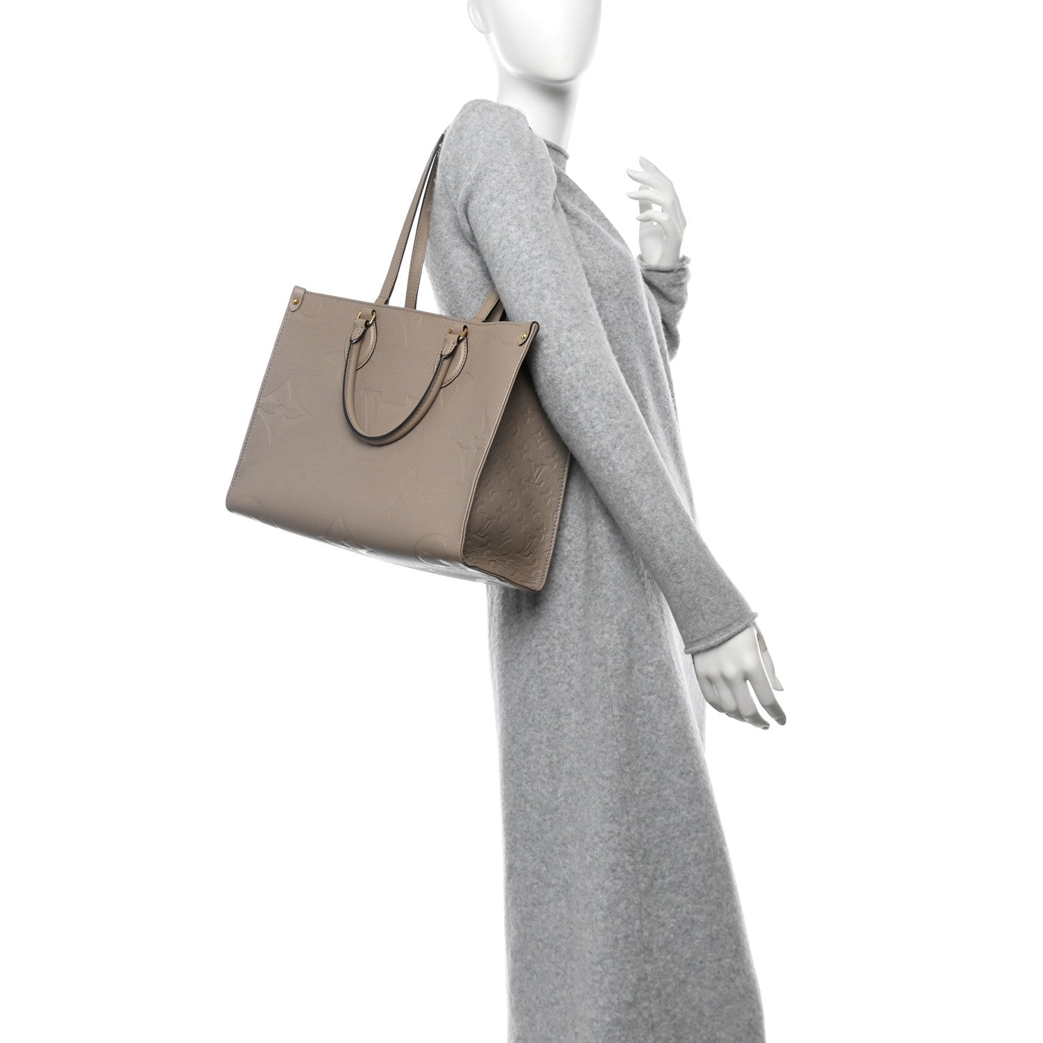 Louis Vuitton Empreinte Monogram Giant Onthego MM Tourterelle 2 of 10