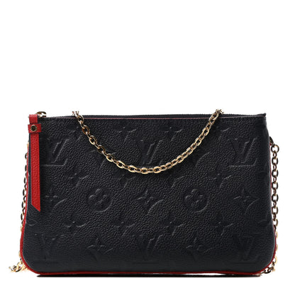 Louis Vuitton Empreinte Double Zip Pochette Marine Rouge 1 of 4
