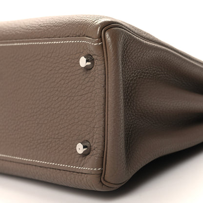 Hermes Togo Kelly Retourne 32 Etoupe 10 of 13