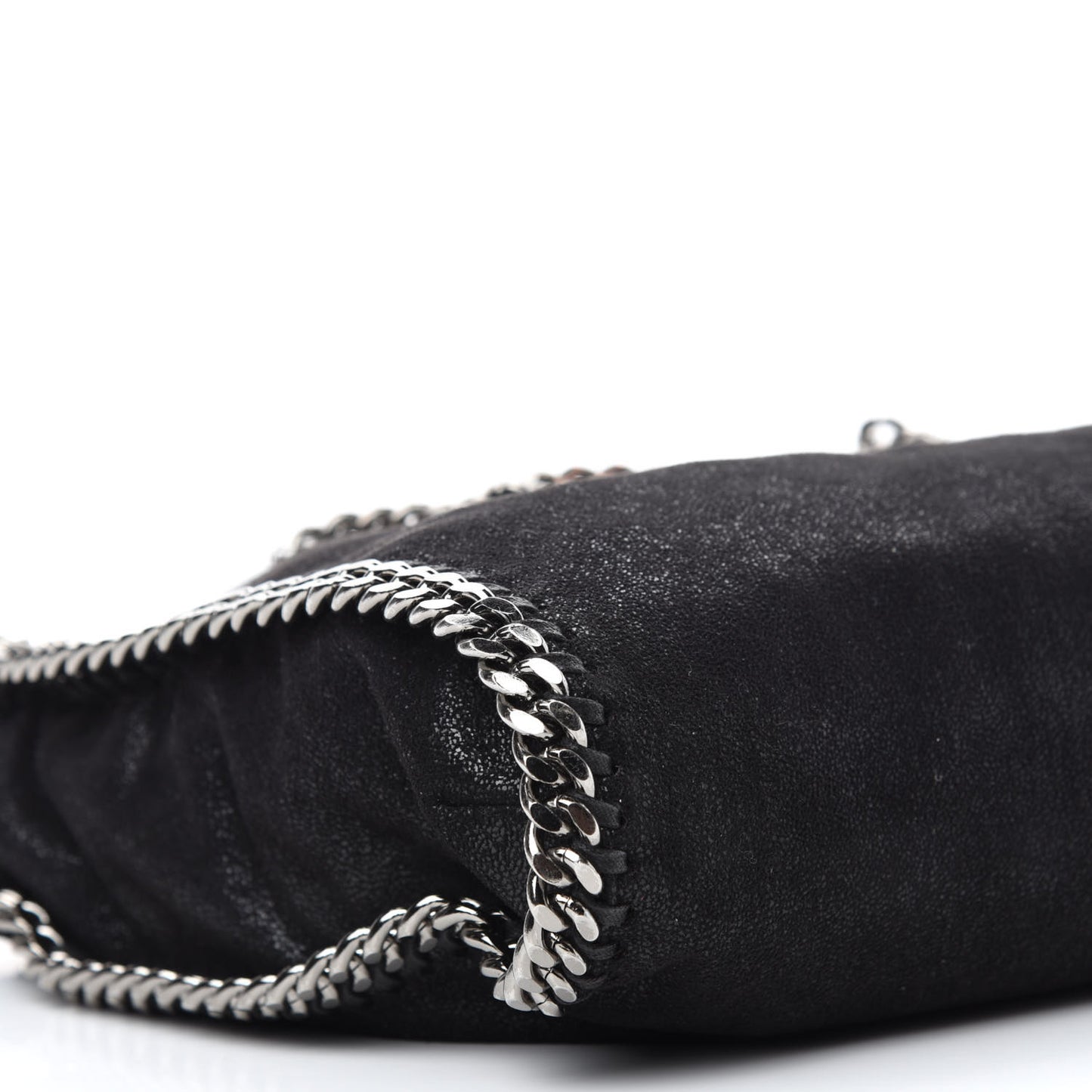 Shaggy Deer Falabella Fold Over Tote Black
