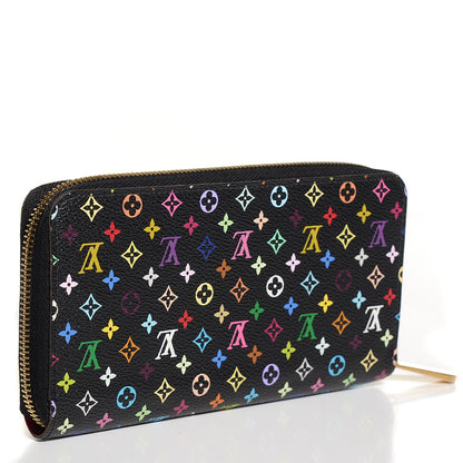 Louis Vuitton Monogram Multicolor Zippy Wallet Black Grenade 3 of 7