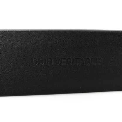 Chanel Calfskin Crystal Pearl Caviar CC Belt 90 36 Black 5 of 6